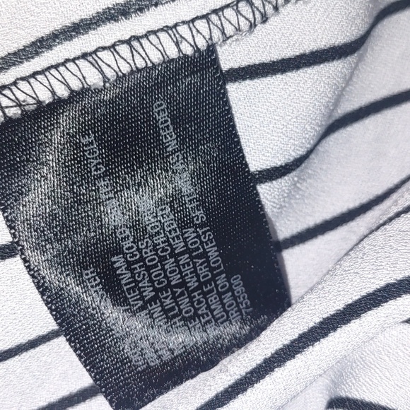 Worthington Halter Sleeveless Floral Stripes Size XL Keyhole Bow in back - Picture 9 of 9